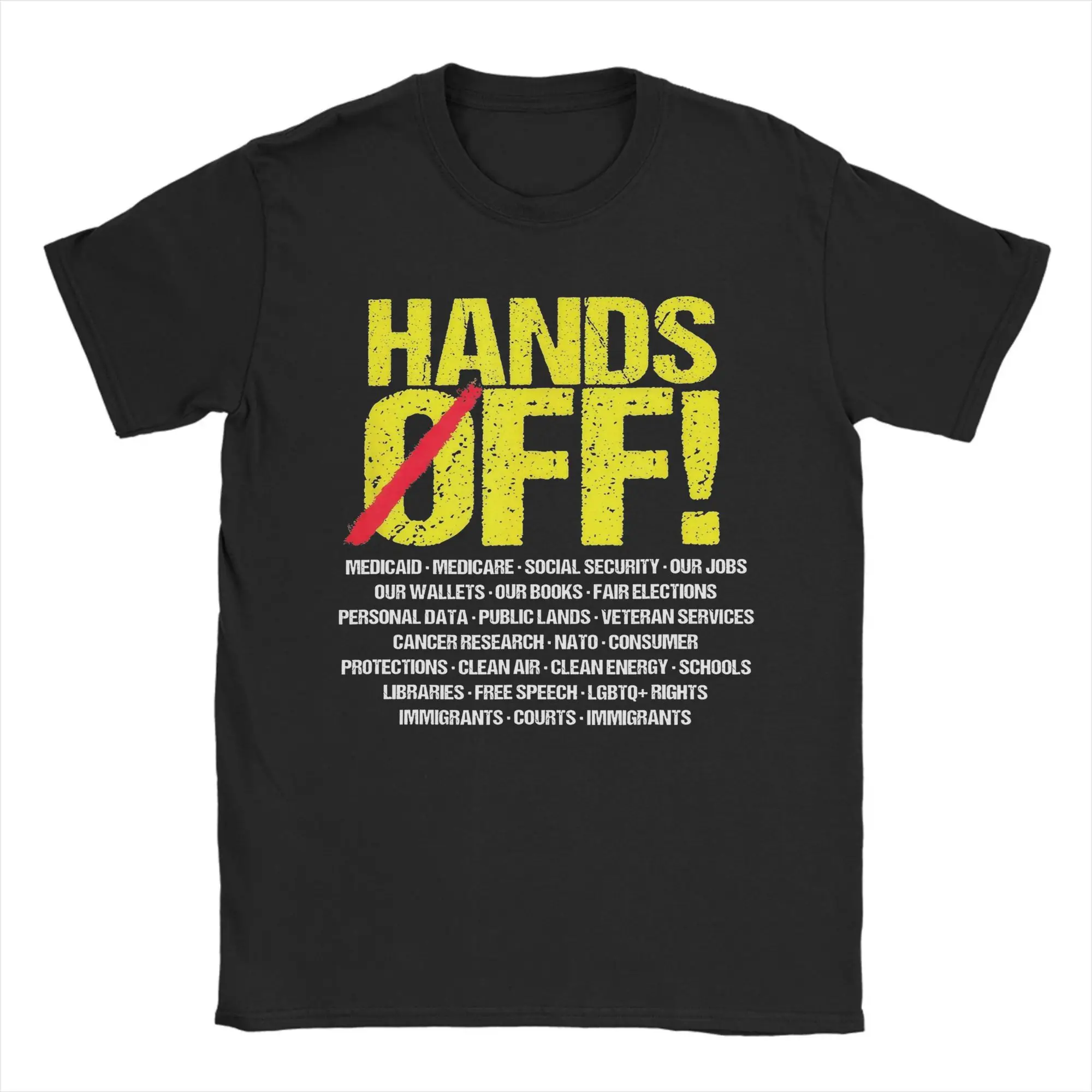Hands Off Protest Anti Fascist Men's T Shirt Casual Tees Short Sleeve Crew Neck T-Shirt Pure Cotton Gift Idea Clothing
Hands Off Protest Anti Fascist Men's T Shirt Casual Tees Short Sleeve Crew Neck T-Shirt Pure Cotton Gift Idea Clothing