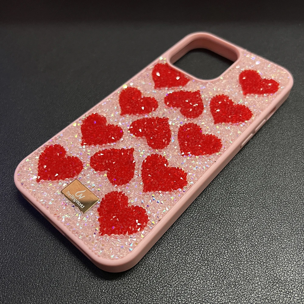 Fashion Crystal Love Phone Cover For Iphone 16 Pro Max 15 14 13 12 Pro Max Glitter Diamond Rhinestone Girls Shockproof Cover
Fashion Crystal Love Phone Cover For Iphone 16 Pro Max 15 14 13 12 Pro Max Glitter Diamond Rhinestone Girls Shockproof Cover