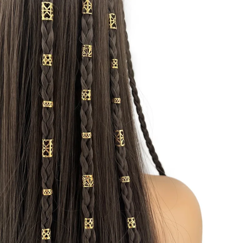 60Pcs Gold Hair Rings Set Metal Cuffs for Dreadlocks Braiding Non Slip Secure Hold Easy Use Party Festival Bohemian Hair Decor
60Pcs Gold Hair Rings Set Metal Cuffs for Dreadlocks Braiding Non Slip Secure Hold Easy Use Party Festival Bohemian Hair Decor