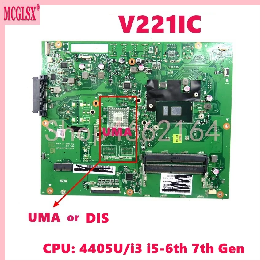 V221IC with 4405U/i3 i5-6th 7th Gen CPU UMA / DIS Motherboard For Asus V221 V221I V221IC Mainboard 100% Tested OK
V221IC with 4405U/i3 i5-6th 7th Gen CPU UMA / DIS Motherboard For Asus V221 V221I V221IC Mainboard 100% Tested OK