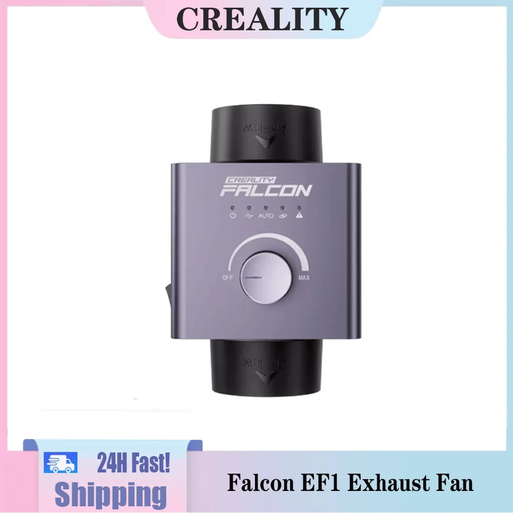 Creality 3D Falcon EF1 Exhaust FanFor Falcon 2 Pro and Falcon A1 Intelligent fans support automatic and manual control modes
Creality 3D Falcon EF1 Exhaust FanFor Falcon 2 Pro and Falcon A1 Intelligent fans support automatic and manual control modes
