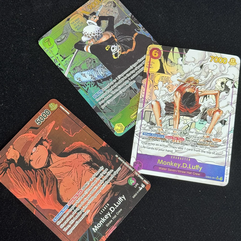 Anime OPCG Monkey D Luffy Collection Card DIY Trafalgar Law SEC Refractive English Color Flash Battle Card Textured Fans Gifts
Anime OPCG Monkey D Luffy Collection Card DIY Trafalgar Law SEC Refractive English Color Flash Battle Card Textured Fans Gifts