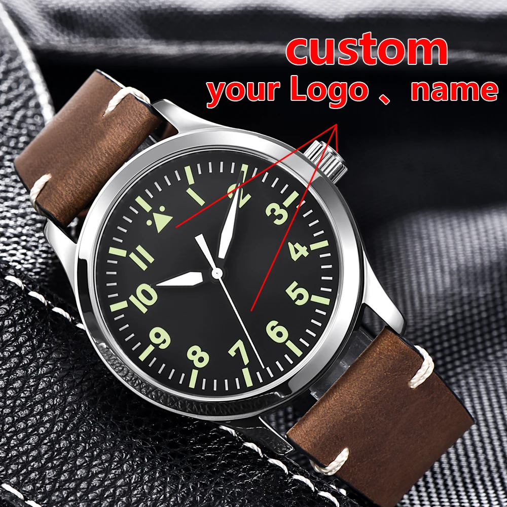 Custom Luxury 42mm Sapphire Watch Military Men Reloj Automatic Sport Design Clock Luminou Leather NH35 Mechanical Wrist Watches
Custom Luxury 42mm Sapphire Watch Military Men Reloj Automatic Sport Design Clock Luminou Leather NH35 Mechanical Wrist Watches