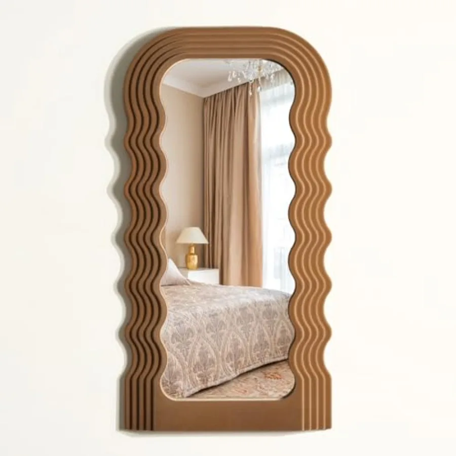 Wavy Wall Mirror for Cozy Home Decor, 14x28 Arched Wall Mounted Mirror with Velvet Touch for Girly Bedroom Decoration, Unique H
Wavy Wall Mirror for Cozy Home Decor, 14x28 Arched Wall Mounted Mirror with Velvet Touch for Girly Bedroom Decoration, Unique H
