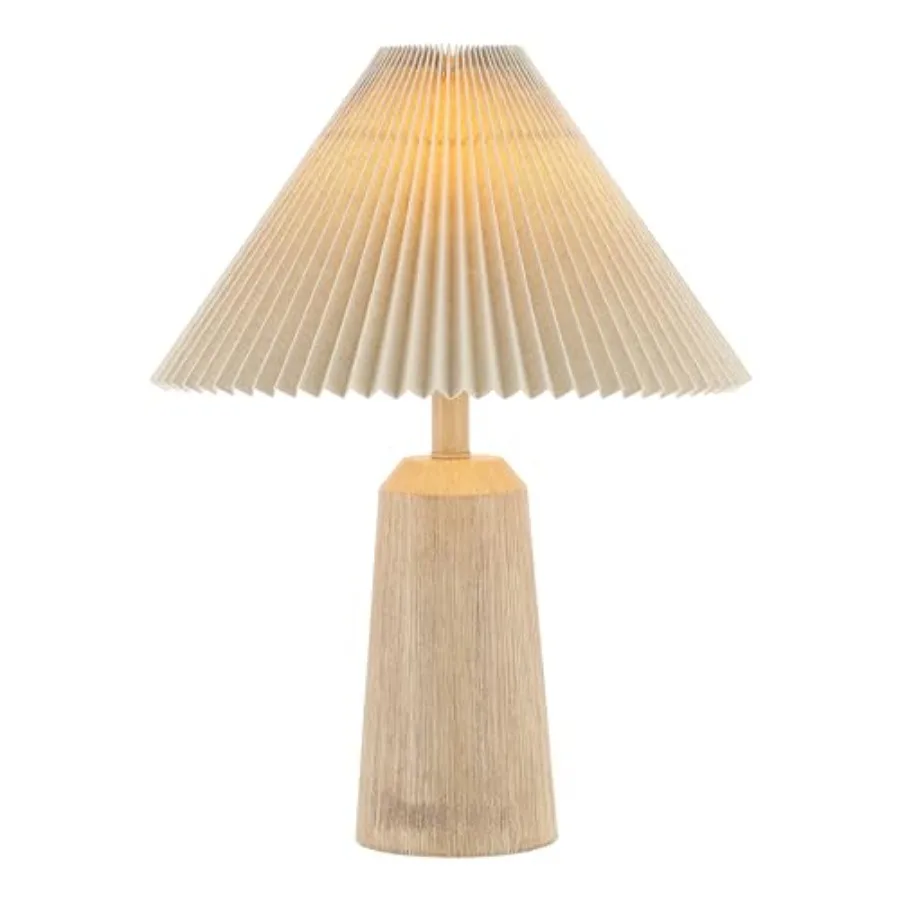 20.5" Resin Cylinder Table Lamp Modern Rustic Scandinavian Bedside Lamp for Living Room Bedroom with Pleated Empire Shade LED B
20.5" Resin Cylinder Table Lamp Modern Rustic Scandinavian Bedside Lamp for Living Room Bedroom with Pleated Empire Shade LED B