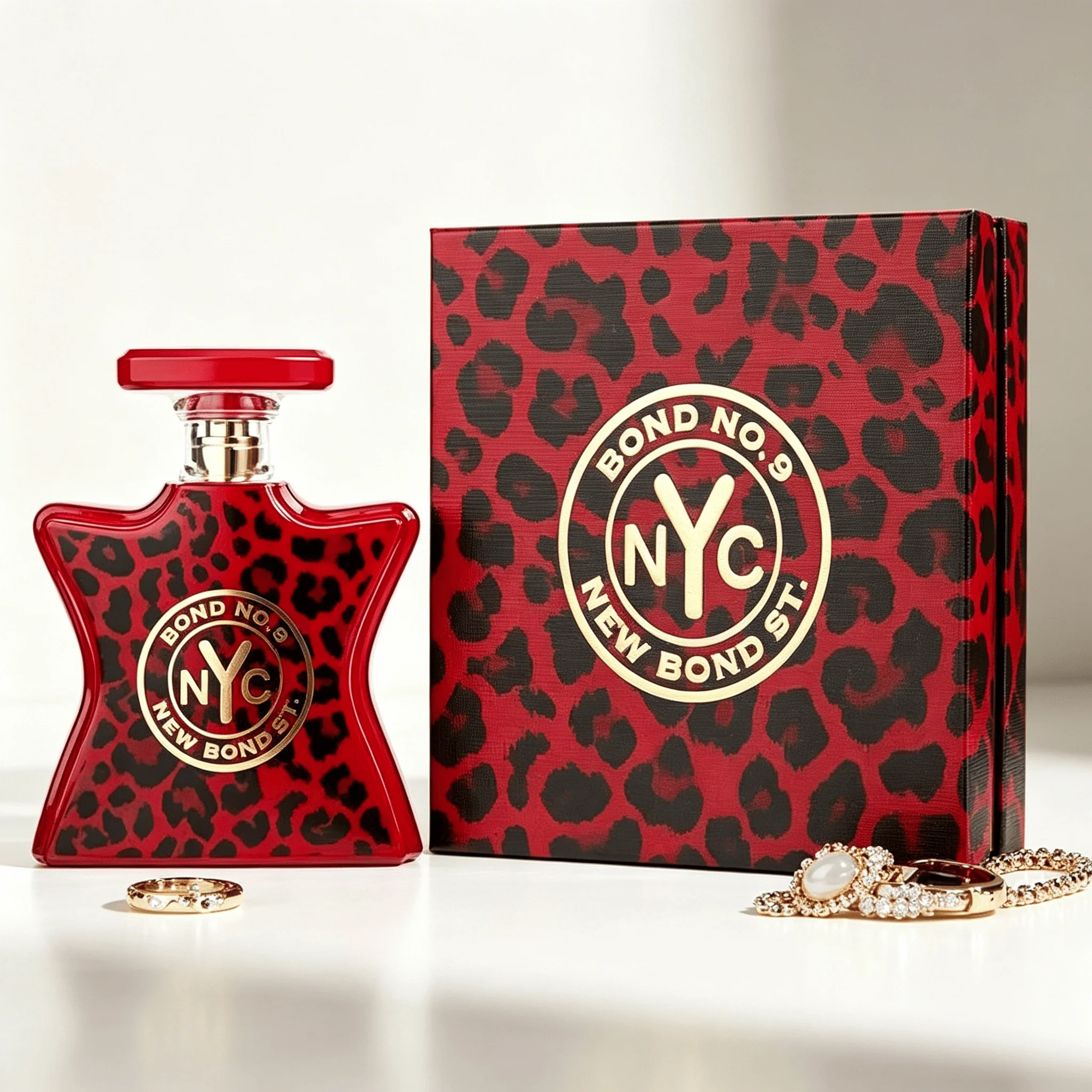 Bond No.9 New Bond St Red Leopard Unisex Perfume Rich Spicy Fruity Oud Oriental Fragrance Long Lasting Red Leopard Print Hourglass Bottle Night Party Luxury Designer Perfume Gift for Men Women
Bond No.9 New Bond St Red Leopard Unisex Perfume Rich Spicy Fruity Oud Oriental Fragrance Long Lasting Red Leopard Print Hourglass Bottle Night Party Luxury Designer Perfume Gift for Men Women