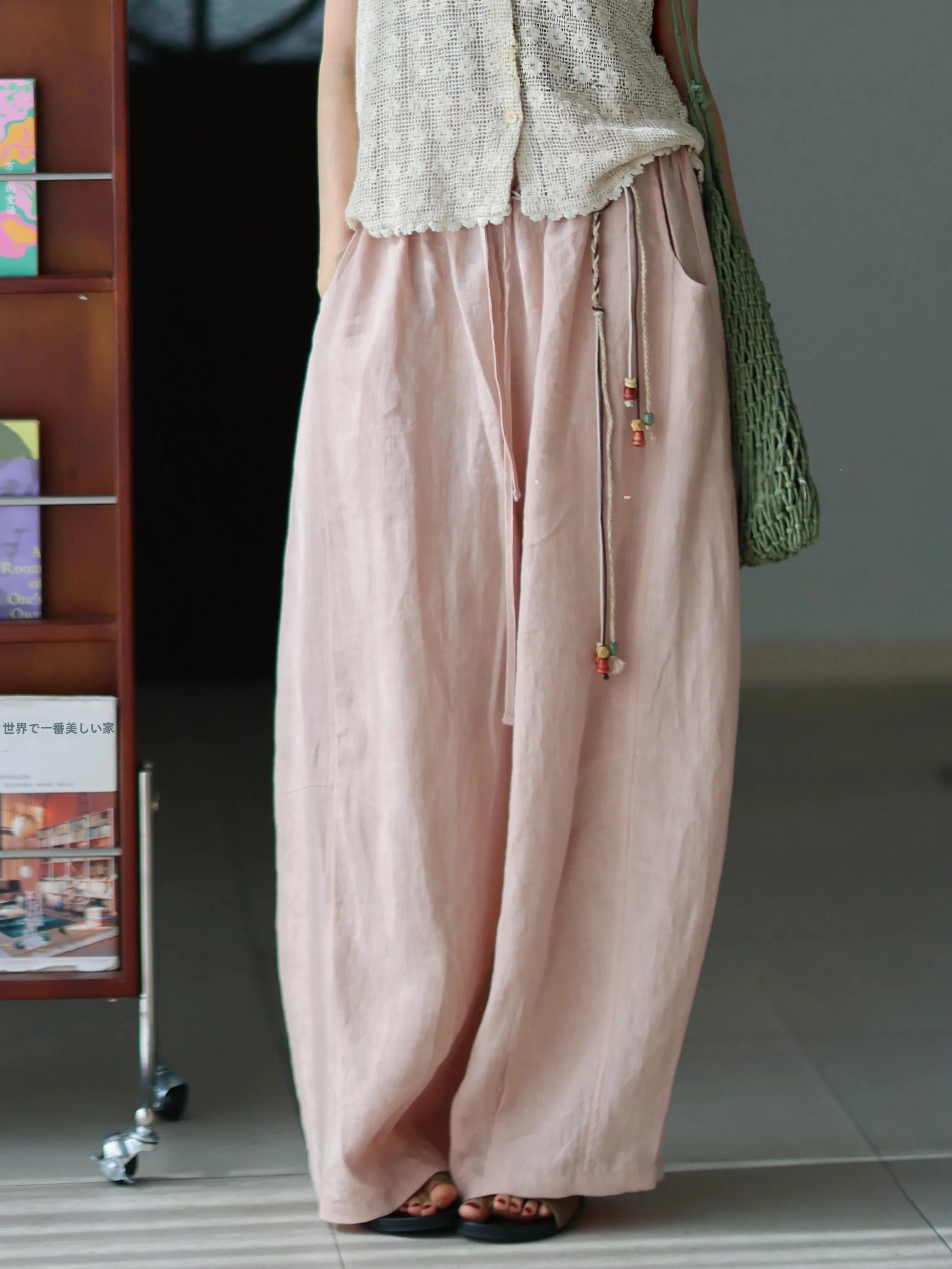 Moadai Original Women's Fashionable Washed Linen Casual Pants Spring New Arrival Slimming Leg Lengthening Artistic Style Wide...
Moadai Original Women's Fashionable Washed Linen Casual Pants Spring New Arrival Slimming Leg Lengthening Artistic Style Wide...