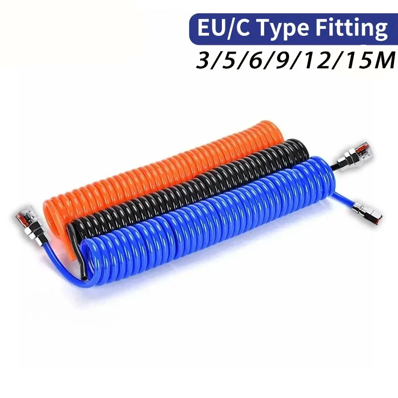 3/6/9/12M PU8*5 Air Compressor Hose Tube Flexible Air Tool With Connector Pneumatic Polyurethane Spring Spiral Pipe With joint
3/6/9/12M PU8*5 Air Compressor Hose Tube Flexible Air Tool With Connector Pneumatic Polyurethane Spring Spiral Pipe With joint