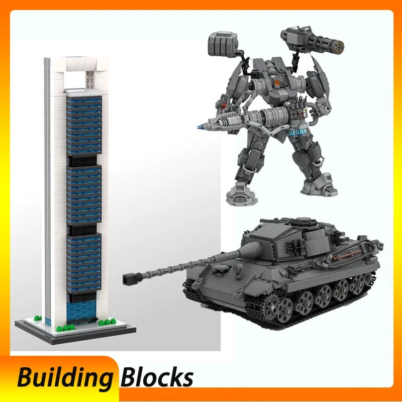 MOC-166168 mecha robot building block model 189899 Tiger tank vehicle toy 184706 skyscraper series creative ornaments assembly
MOC-166168 mecha robot building block model 189899 Tiger tank vehicle toy 184706 skyscraper series creative ornaments assembly