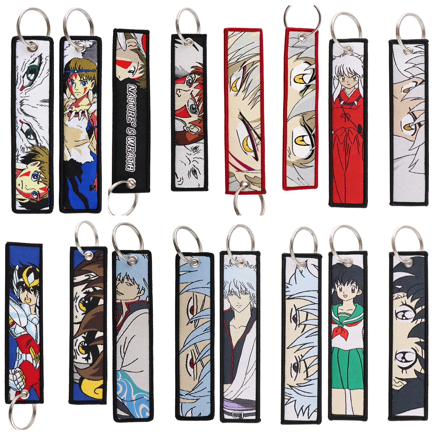 Anime Inuyasha Sesshōmaru Embroidery KeyChains Tag Motorcycles Cars Backpack Chaveiro Keychain Keyring Accessories Toy Gift
Anime Inuyasha Sesshōmaru Embroidery KeyChains Tag Motorcycles Cars Backpack Chaveiro Keychain Keyring Accessories Toy Gift