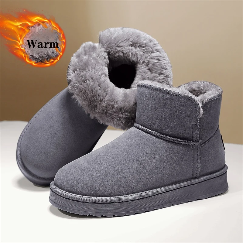 Couple 2025 Men Boots For Women Winter Warm Furry Plush High Tops Leather Casual Shoes Outdoor Fashion Snow Boots Ankle Boots
Couple 2025 Men Boots For Women Winter Warm Furry Plush High Tops Leather Casual Shoes Outdoor Fashion Snow Boots Ankle Boots