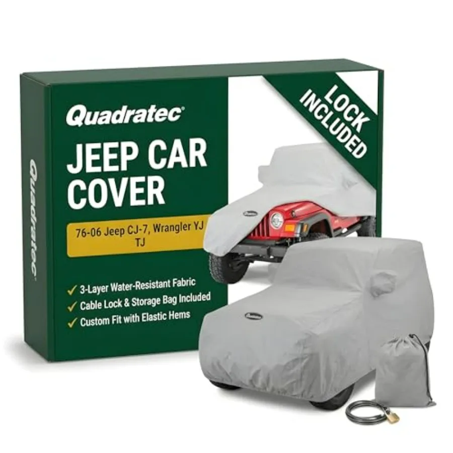 Softbond 3-Layer Car Cover - Fits Jeep CJ, Wrangler TJ YJ 1976-2006 - Jeep Cover 2 Door Jeep Wrangler Cover Jeep TJ Cover Jeep
Softbond 3-Layer Car Cover - Fits Jeep CJ, Wrangler TJ YJ 1976-2006 - Jeep Cover 2 Door Jeep Wrangler Cover Jeep TJ Cover Jeep