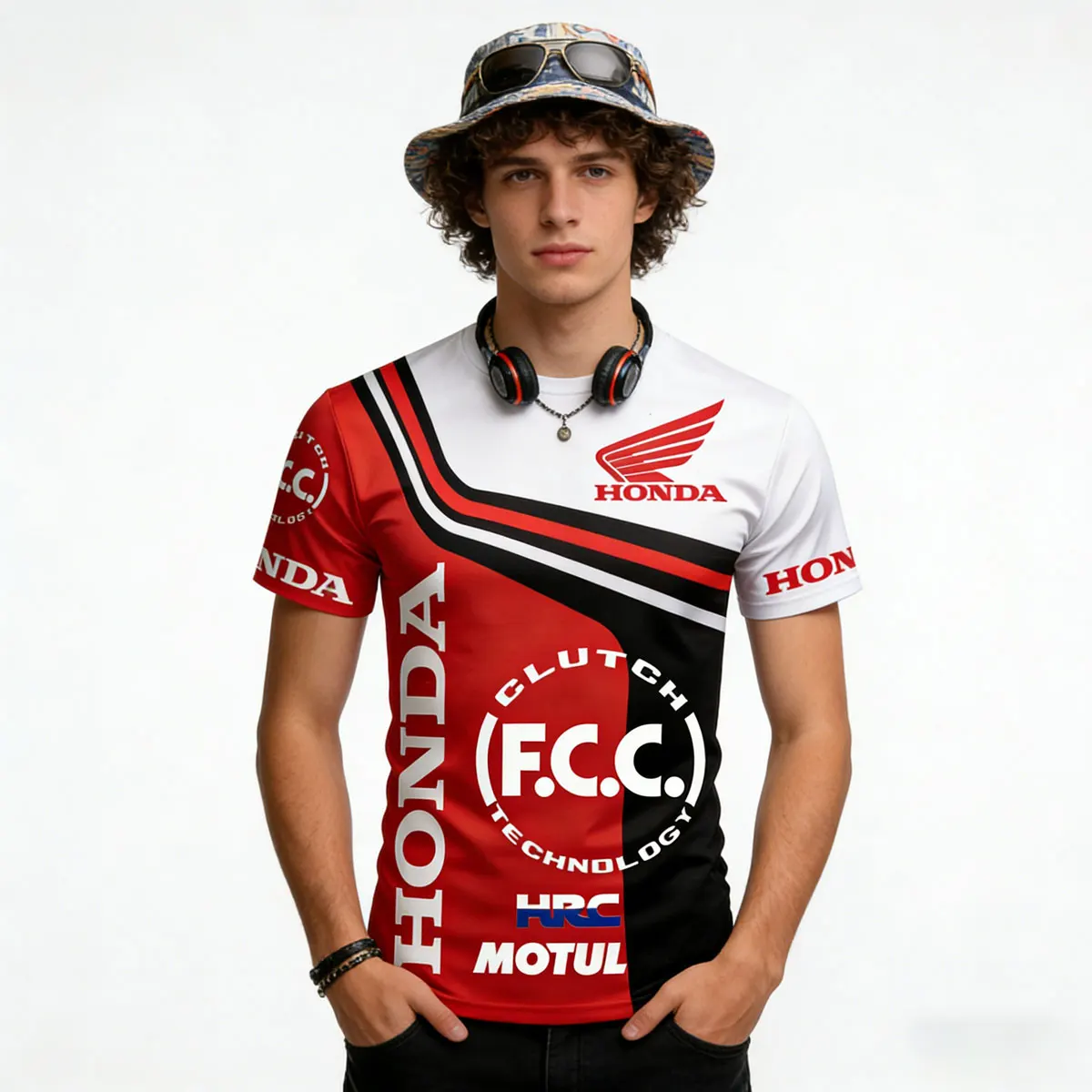 Honda Racing Peripheral Clothing Men T-Shirt Quick Drying Breathable Outdoor Fitness Short Sleeved Daily Leisure Cycling Sports
Honda Racing Peripheral Clothing Men T-Shirt Quick Drying Breathable Outdoor Fitness Short Sleeved Daily Leisure Cycling Sports