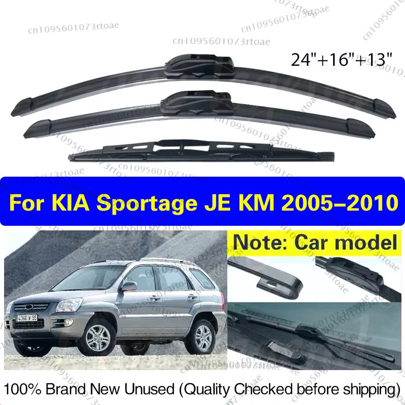 Car Front Rear Windscreen Wiper Blades Set For KIA Sportage JE KM 2005 2006 2007 2008 2009 2010 Rubber Car Accessories 24"16"13"
Car Front Rear Windscreen Wiper Blades Set For KIA Sportage JE KM 2005 2006 2007 2008 2009 2010 Rubber Car Accessories 24"16"13"