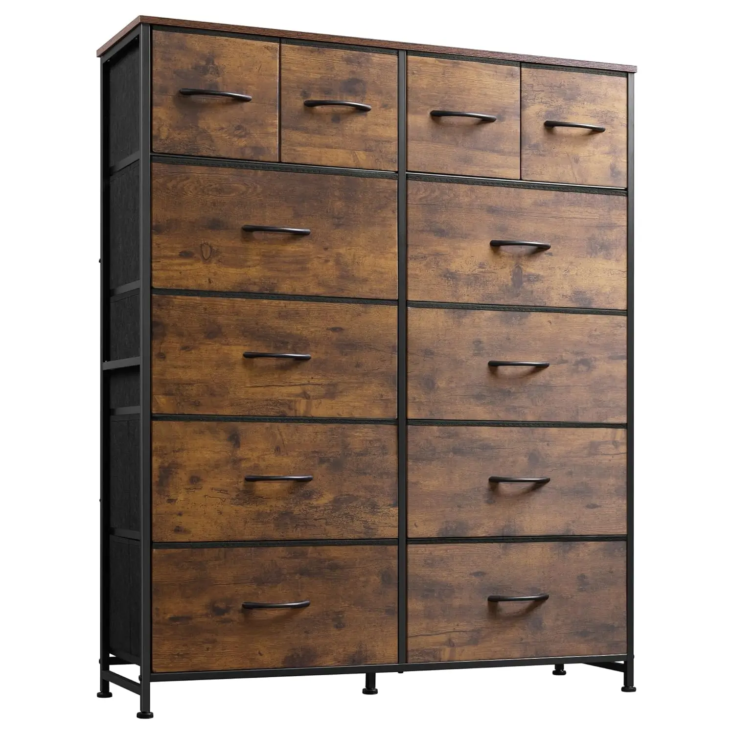 Tall Fabric Dresser 12 Drawers Steel Frame Wood Top Closet Bedroom Storage Organizer, Customized
Tall Fabric Dresser 12 Drawers Steel Frame Wood Top Closet Bedroom Storage Organizer, Customized