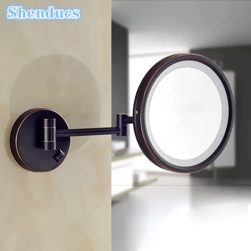 Матовые черные складные зеркала для ванной со светодиодной подсветкой, увеличительные зеркала для ванной, Складные светодиодные зеркала с подсветкой
Матовые черные складные зеркала для ванной со светодиодной подсветкой, увеличительные зеркала для ванной, Складные светодиодные зеркала с подсветкой