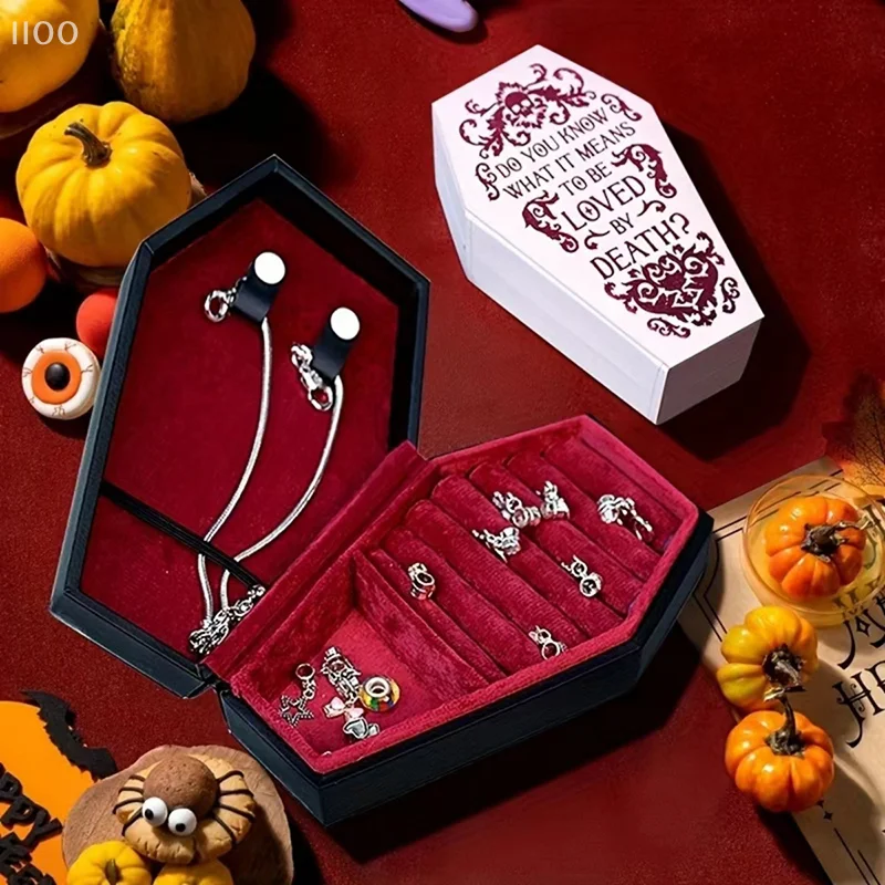 Coffin Jewelry Box Elegant Gothic Halloween Storage Box For Earring Ring Necklace Bracelet Portable Travel Jewelry Storage Box
Coffin Jewelry Box Elegant Gothic Halloween Storage Box For Earring Ring Necklace Bracelet Portable Travel Jewelry Storage Box