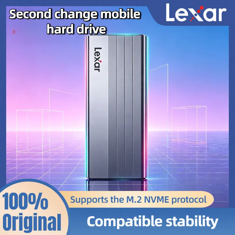 NVMe SSD Case Lexar Original E300 M.2 SSD Enclosure USB 3.2 Gen 2 Type C Mobile External Hard Disk for 2230 2242 2260 2280
NVMe SSD Case Lexar Original E300 M.2 SSD Enclosure USB 3.2 Gen 2 Type C Mobile External Hard Disk for 2230 2242 2260 2280