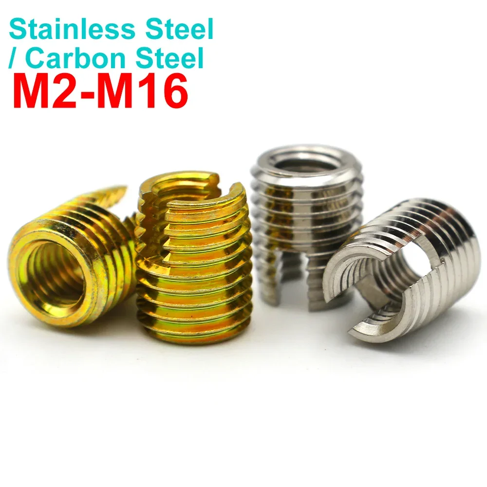 2-20pcs M2 M2.5 M3 M4 M5 M6 M8 M10 M12 M14 M16 Stainless Steel Carbon Steel Metal Thread Repair Insert Self Tapping Slotted Nut
2-20pcs M2 M2.5 M3 M4 M5 M6 M8 M10 M12 M14 M16 Stainless Steel Carbon Steel Metal Thread Repair Insert Self Tapping Slotted Nut