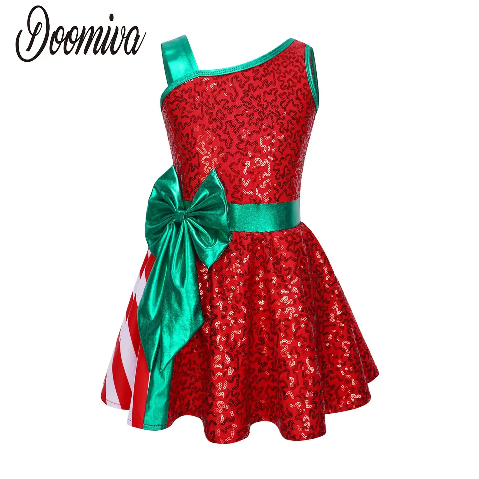 Kids Girls Sequins Striped Tutu Dance Dress Figure Skating Dress Ballet Christmas Halloween Party Candy Cane Santa Xmas Costume
Kids Girls Sequins Striped Tutu Dance Dress Figure Skating Dress Ballet Christmas Halloween Party Candy Cane Santa Xmas Costume
