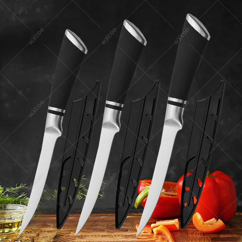 5CR15 Stainless Steel Non Stick Blade Chef Knife Kitchen Knives Set Japanese Sashimi Knife Salmon Slicing Knife with Cover
5CR15 Stainless Steel Non Stick Blade Chef Knife Kitchen Knives Set Japanese Sashimi Knife Salmon Slicing Knife with Cover