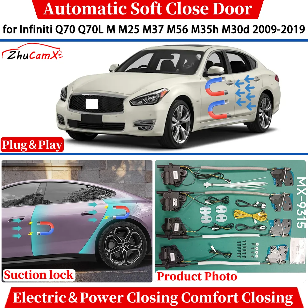 for Infiniti Q70 Q70L M M25 M37 M56 M35h M30d 2009-2019 Car Automatic Soft Close Door Electric Power Closing Suction lock System
for Infiniti Q70 Q70L M M25 M37 M56 M35h M30d 2009-2019 Car Automatic Soft Close Door Electric Power Closing Suction lock System