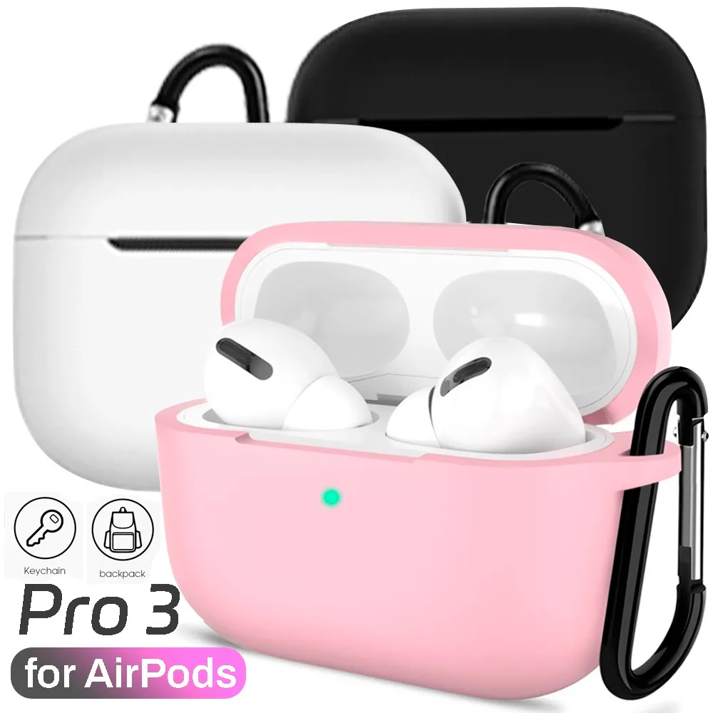 Силиконовый чехол для наушников Apple Airpods Pro 3-го поколения, защитный чехол для Apple Airpods Pro3 с крючком для подвешивания
Силиконовый чехол для наушников Apple Airpods Pro 3-го поколения, защитный чехол для Apple Airpods Pro3 с крючком для подвешивания