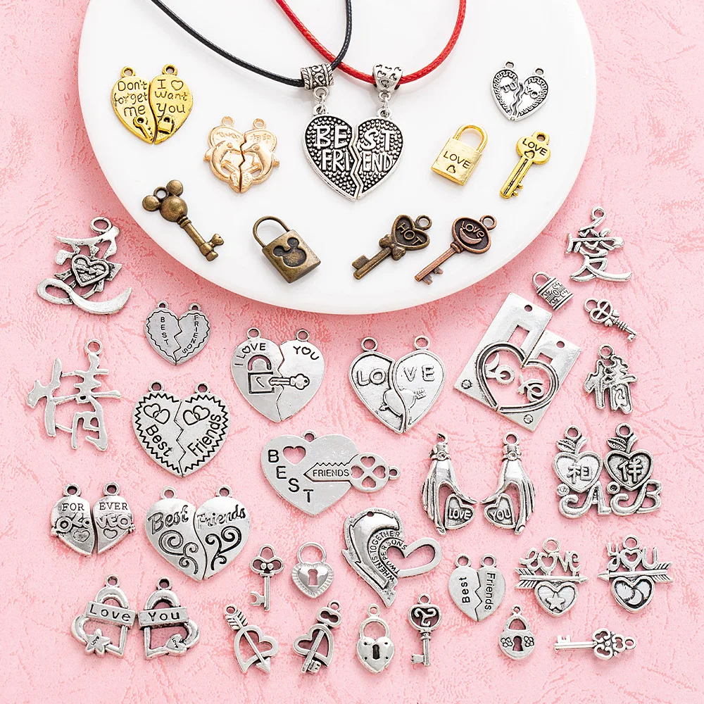 Jewelry accessories, alloy DIY accessories, fashionable clothing accessories, pendants, love couple styles
Jewelry accessories, alloy DIY accessories, fashionable clothing accessories, pendants, love couple styles