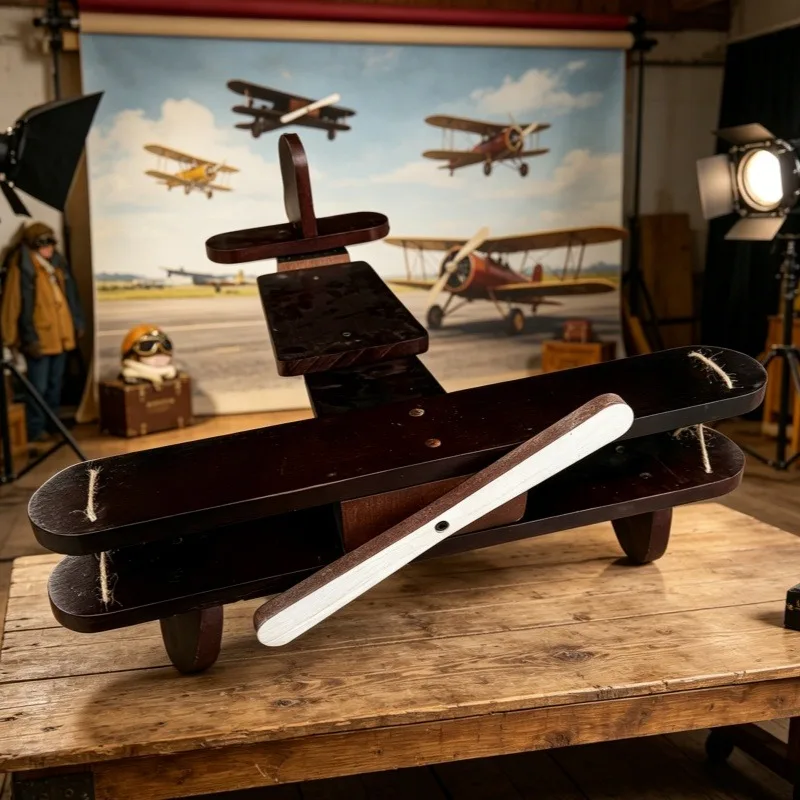 Vintage Handcrafted Wooden Airplane, Pilot Themed Shooting Prop for Photo Studio & Venue Decoration Photography Furniture
Vintage Handcrafted Wooden Airplane, Pilot Themed Shooting Prop for Photo Studio & Venue Decoration Photography Furniture