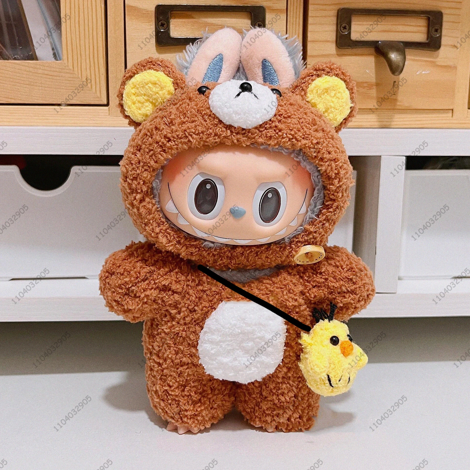 For Labubu The Monster Rilakkuma Costume Kuma Bear Clothes Kawai Vinyl Doll Action Figure Original Replica 1:1 Bag Charm Pendant
For Labubu The Monster Rilakkuma Costume Kuma Bear Clothes Kawai Vinyl Doll Action Figure Original Replica 1:1 Bag Charm Pendant