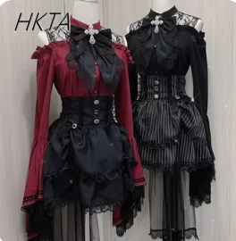 Kawaii Women Shirts Lolita Y2K Top Cute Japanese Style Blouse Elegant Long Sleeve Sweet Black Red Blouses Casual Aesthetic Shirt
Kawaii Women Shirts Lolita Y2K Top Cute Japanese Style Blouse Elegant Long Sleeve Sweet Black Red Blouses Casual Aesthetic Shirt