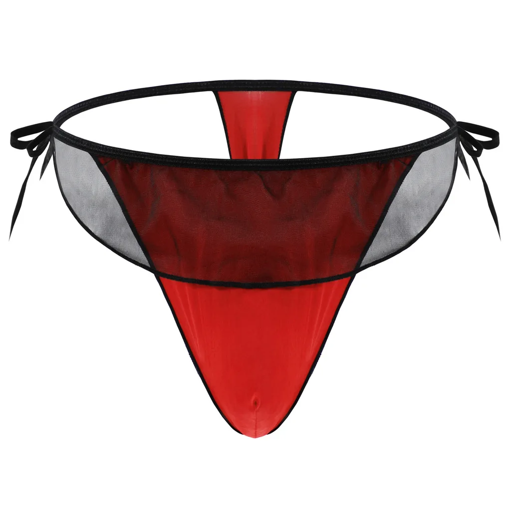 Men's Low-Rise Ice Silk T-Back Thong | Adjustable Tie-Side Mesh Erotic Underwear
Men's Low-Rise Ice Silk T-Back Thong | Adjustable Tie-Side Mesh Erotic Underwear