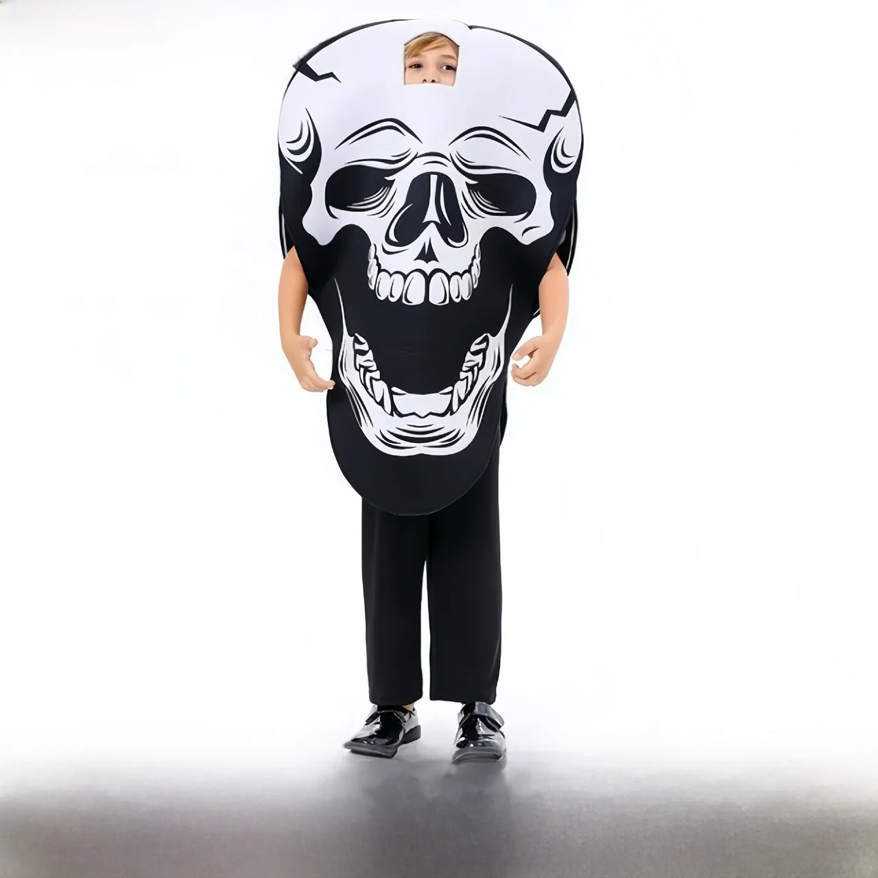 Halloween Children's Skull Horror Costume Bone Patterned Terror Outfit Traditional Chinese Stage Performance Clothing
Halloween Children's Skull Horror Costume Bone Patterned Terror Outfit Traditional Chinese Stage Performance Clothing