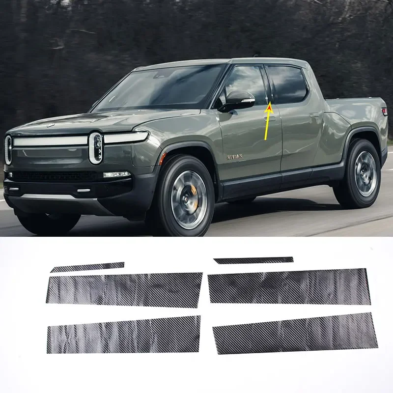 For RIVIAN R1T(pickup)2022-2025 PVC Carbon Fiber Car Door Window Center B Pillar Post Trim Cover Sticker Car Accessories
For RIVIAN R1T(pickup)2022-2025 PVC Carbon Fiber Car Door Window Center B Pillar Post Trim Cover Sticker Car Accessories