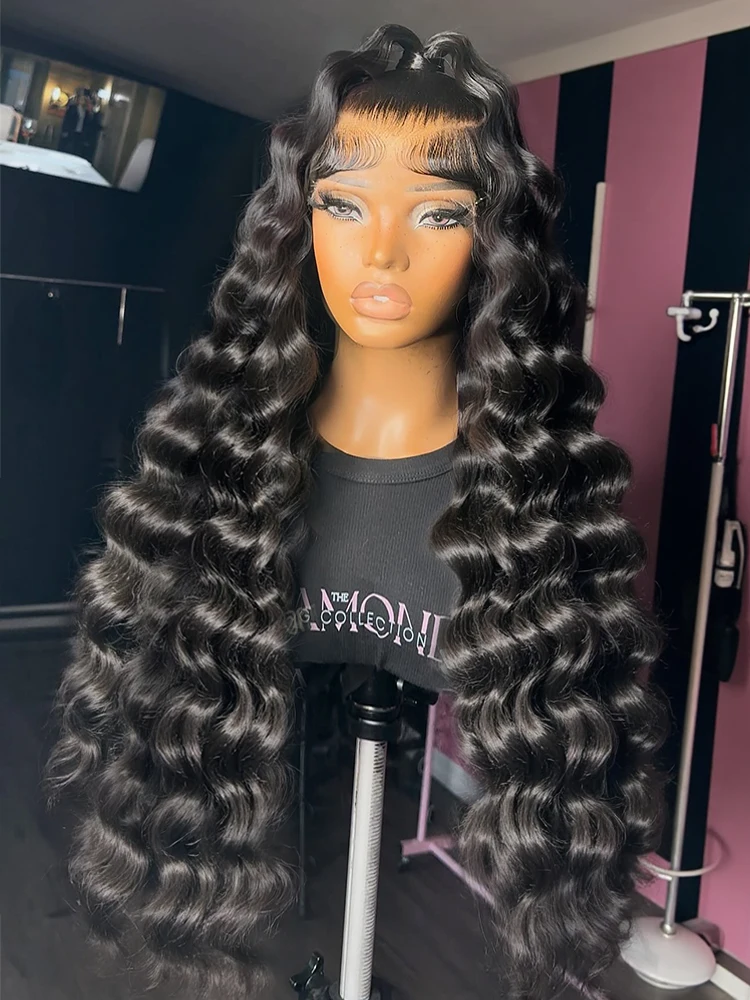 200 Density 40 Inch 13x6 HD Lace Frontal Wig Loose Waves Wig Human Hair Brazilian Loose Deep Wave Curly Human Hair Wig For Women
200 Density 40 Inch 13x6 HD Lace Frontal Wig Loose Waves Wig Human Hair Brazilian Loose Deep Wave Curly Human Hair Wig For Women