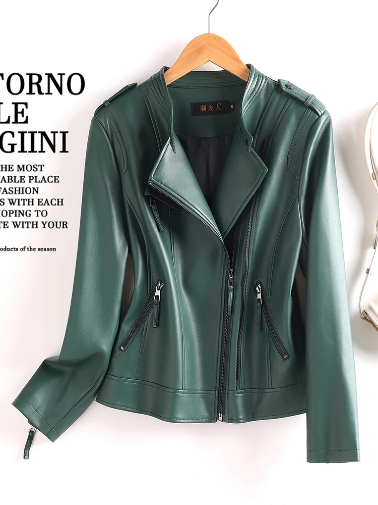 Новая демисезонная женская мотоциклетная куртка Haifeng из натуральной овчины с воротником-стойкой
Новая демисезонная женская мотоциклетная куртка Haifeng из натуральной овчины с воротником-стойкой