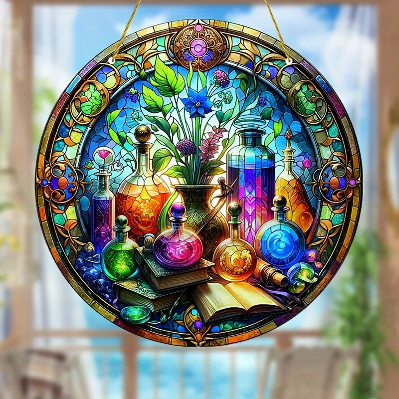 Halloween Magic Potion Witchcraft Sun Catcher Plaque Astrology Wall Hanging Ornament Pendant
Halloween Magic Potion Witchcraft Sun Catcher Plaque Astrology Wall Hanging Ornament Pendant