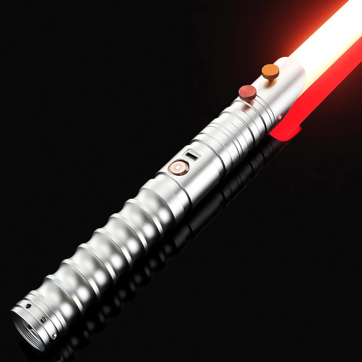 Motion Control Dueling Lightsaber with 16 Colors & Sound Effects, Metal Hilt, Smooth Swing for Adults
Motion Control Dueling Lightsaber with 16 Colors & Sound Effects, Metal Hilt, Smooth Swing for Adults
