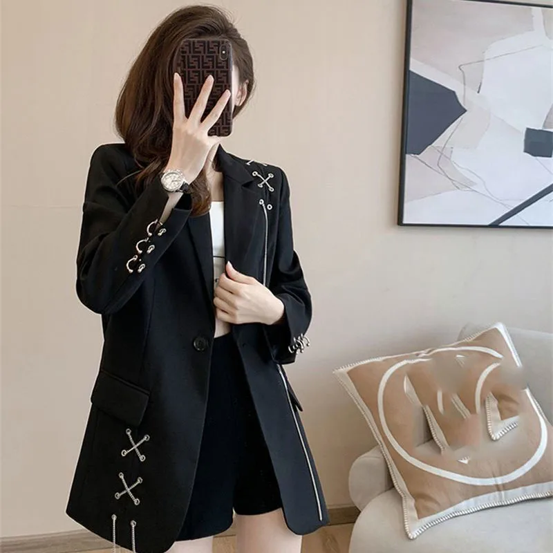 Fashion Women office Blazer Spring Autumn New Work Business Single Breasted Clothing Long Sleeve Loose Black Suit Jacket Lady
Fashion Women office Blazer Spring Autumn New Work Business Single Breasted Clothing Long Sleeve Loose Black Suit Jacket Lady