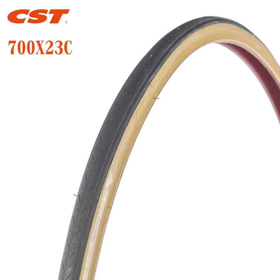 CST bicycle tires 700C Road bike tire 700x23C ultralight retro yellow side bike tyres 380g
CST bicycle tires 700C Road bike tire 700x23C ultralight retro yellow side bike tyres 380g