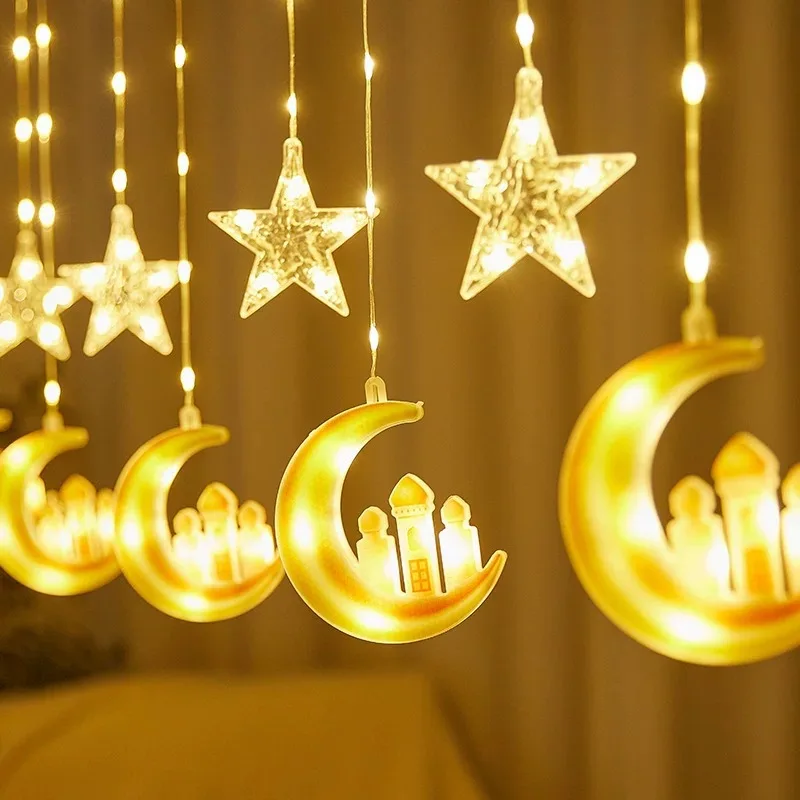 1 LED Ramadan indoor moon castle leather curtain light, room romantic atmosphere light, decorative background wall
1 LED Ramadan indoor moon castle leather curtain light, room romantic atmosphere light, decorative background wall