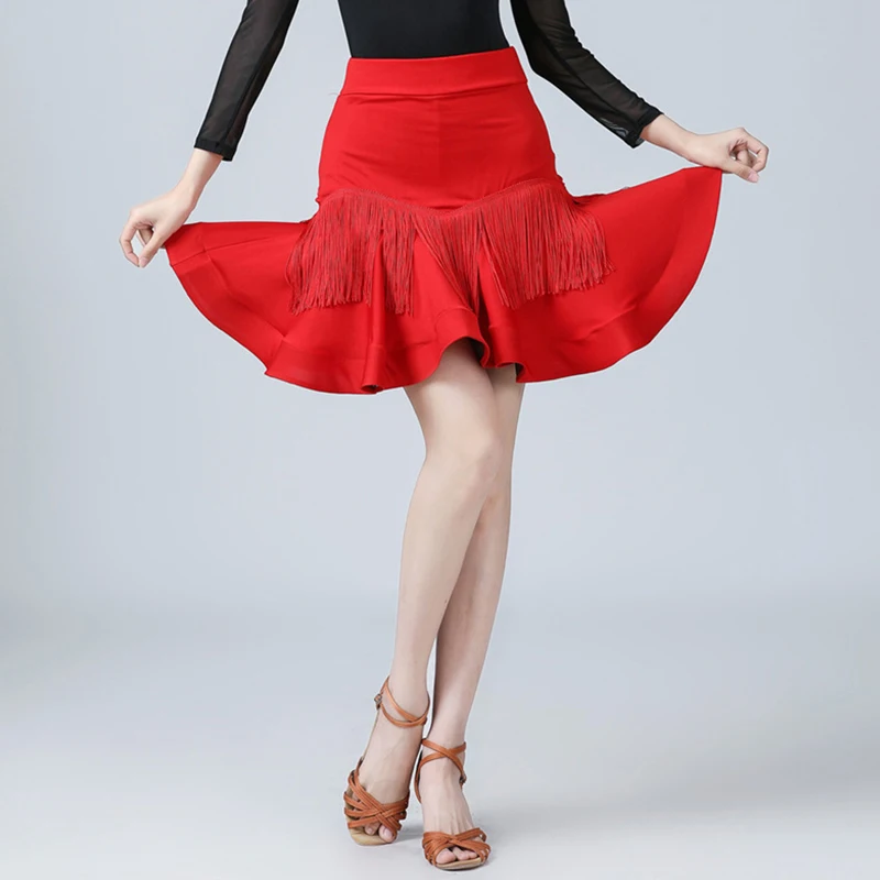 Женская юбка для латинских танцев с кисточками, бальное платье для румбы, самбы, тренировочное танцевальное платье для взрослых, профессиональная танцевальная юбка, костюм для выступлений
Женская юбка для латинских танцев с кисточками, бальное платье для румбы, самбы, тренировочное танцевальное платье для взрослых, профессиональная танцевальная юбка, костюм для выступлений