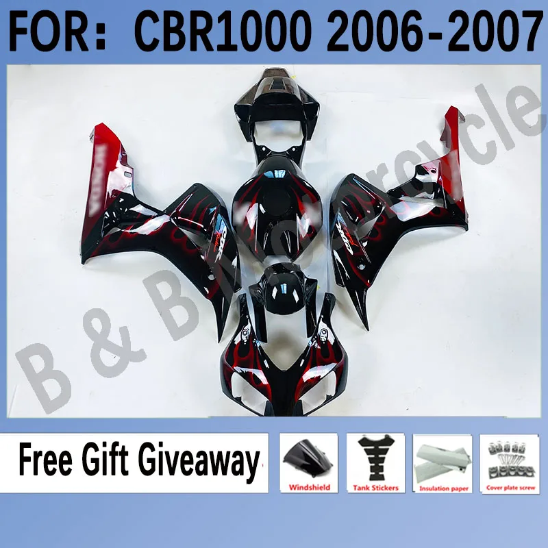 For Honda CBR1000RR 2006 2007 New ABS Motorcycle Injection Mold Fairings Kit for cbr1000 06 07 Bodywork Fairings Set Black Red
For Honda CBR1000RR 2006 2007 New ABS Motorcycle Injection Mold Fairings Kit for cbr1000 06 07 Bodywork Fairings Set Black Red