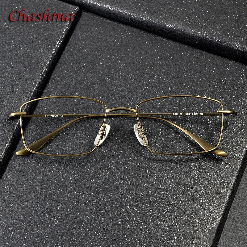 Chashma Prescription Glasses Frame Pure Titanium Rectangle Male Eyeglasses Rim Fashion Gold Gafas for Recipe Myopia Eyewear Lens
Chashma Prescription Glasses Frame Pure Titanium Rectangle Male Eyeglasses Rim Fashion Gold Gafas for Recipe Myopia Eyewear Lens