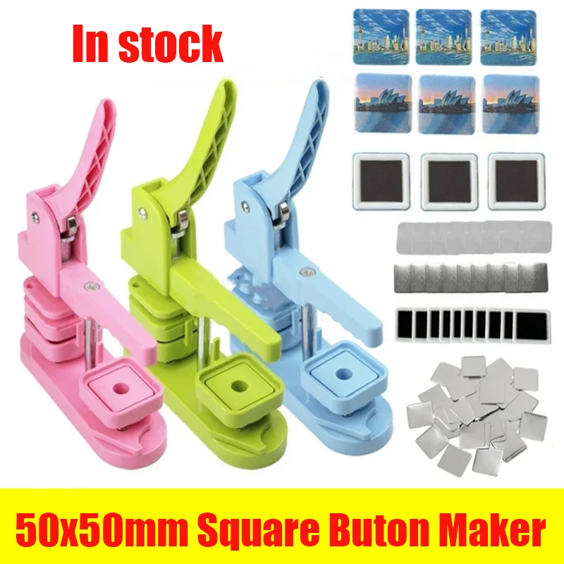 50x50mm Square Refrigerator Badge Press Machine Rotating Manual Making Fridge Magnet Badge Pins for Business Gifts Home Office
50x50mm Square Refrigerator Badge Press Machine Rotating Manual Making Fridge Magnet Badge Pins for Business Gifts Home Office