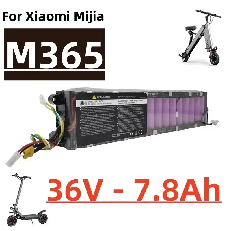 Li-ion Battery Suitable for Xiaomi Mijia M365 Scooter, Electric Scooter, Waterproof, Bluetooth Communication, 36V, 7800mAh
Li-ion Battery Suitable for Xiaomi Mijia M365 Scooter, Electric Scooter, Waterproof, Bluetooth Communication, 36V, 7800mAh
