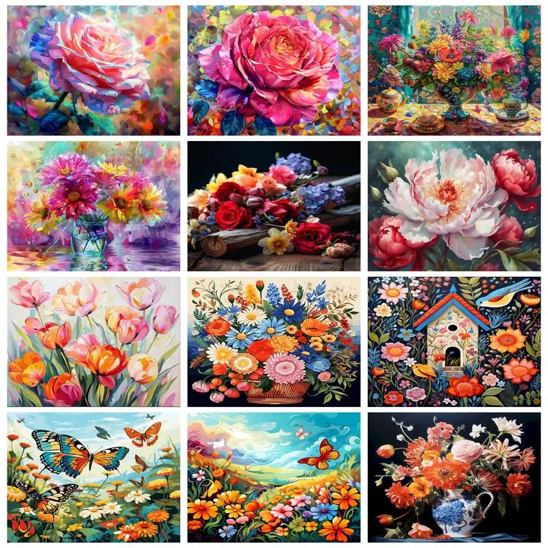 RUOPOTY Frame Paint By Numbers For Adults Beginners Flowers Diy Gift Canvas Painting Acrylic Paints Kits Drawing Diy Gift
RUOPOTY Frame Paint By Numbers For Adults Beginners Flowers Diy Gift Canvas Painting Acrylic Paints Kits Drawing Diy Gift