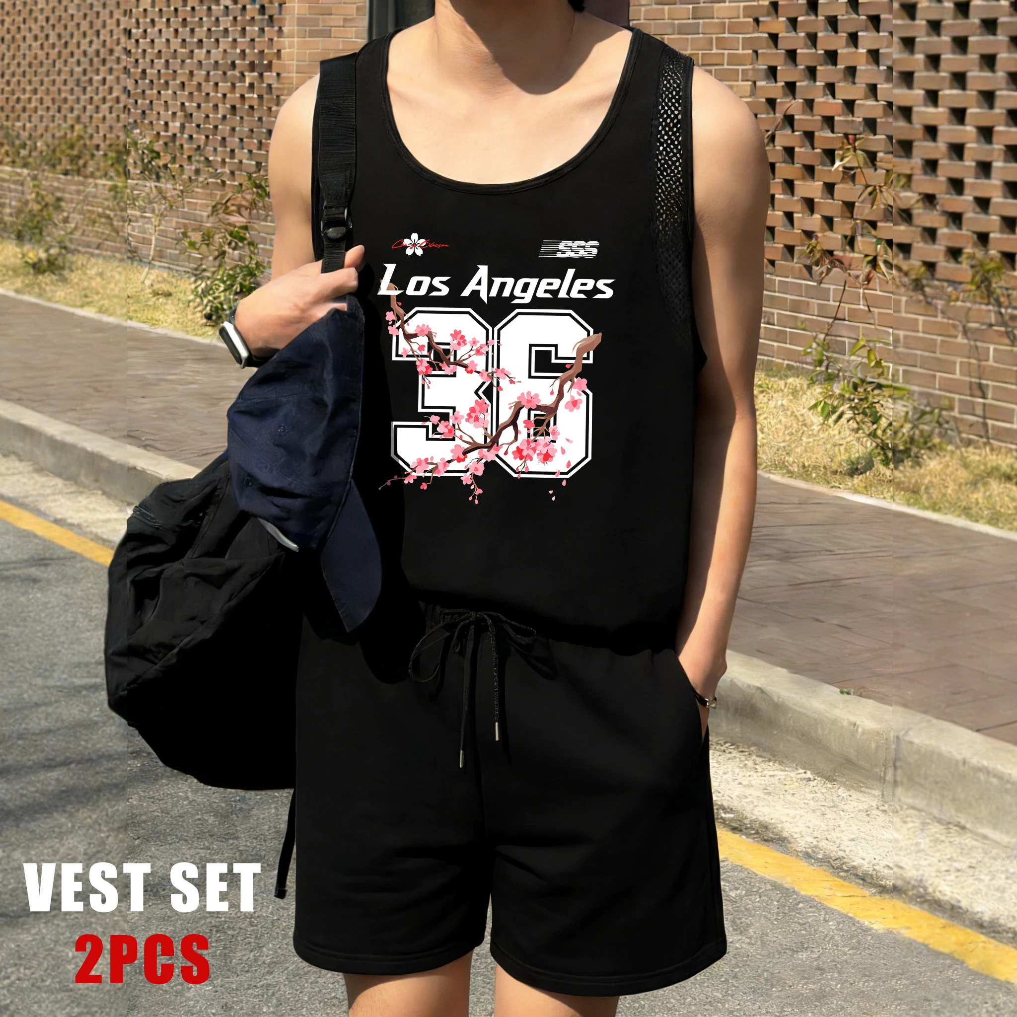 Usa Cherry Blossoms And Number 36 Mens Reticular Vest Suit Summer O-Neck Vests Basics Shorts Unisex Soft Fashion Shorts Set
Usa Cherry Blossoms And Number 36 Mens Reticular Vest Suit Summer O-Neck Vests Basics Shorts Unisex Soft Fashion Shorts Set