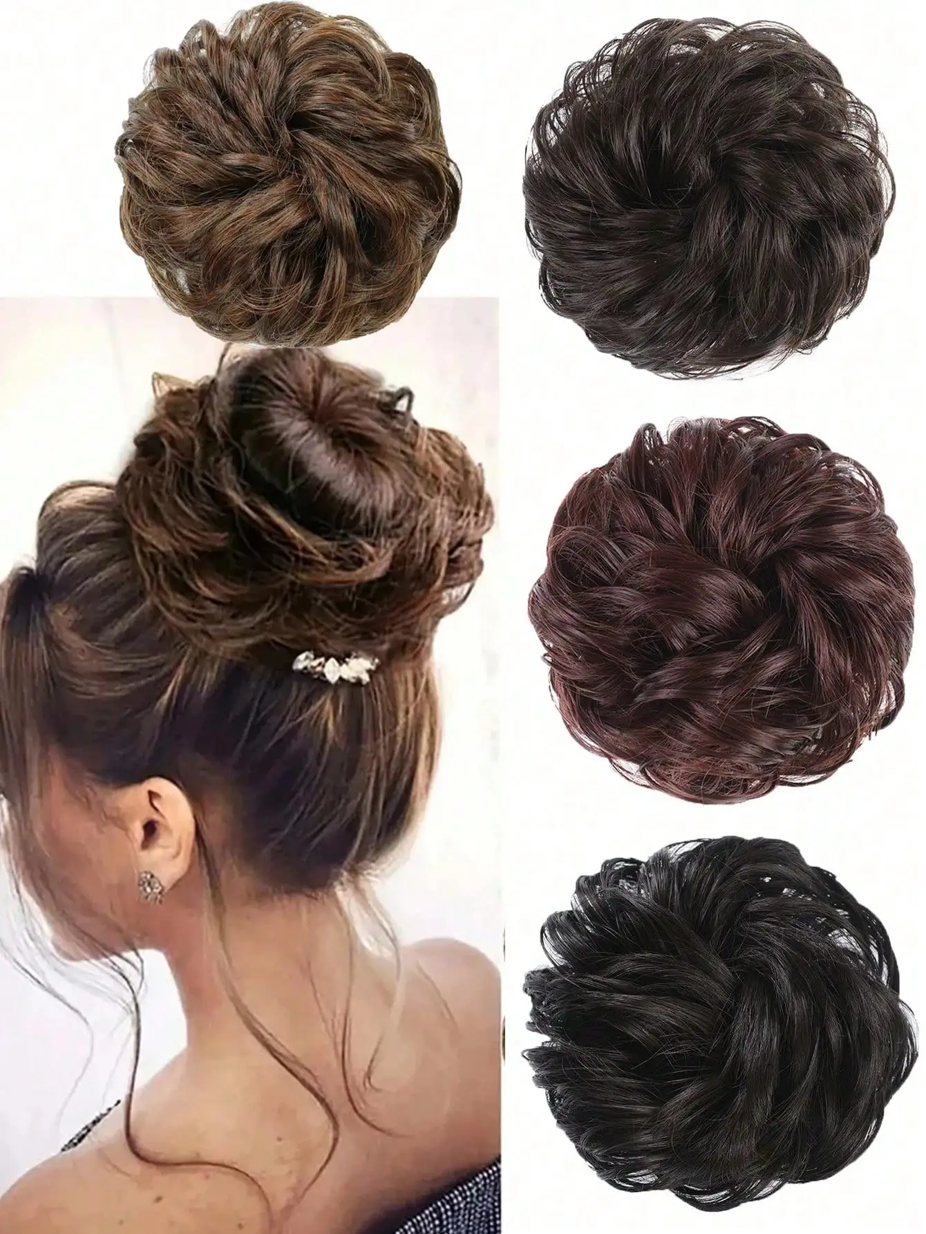 Floral Bud Scrunchie for Women, voluminous bun hair tie for thick and thin hair, elegant daily styling and gym ponytails
Floral Bud Scrunchie for Women, voluminous bun hair tie for thick and thin hair, elegant daily styling and gym ponytails