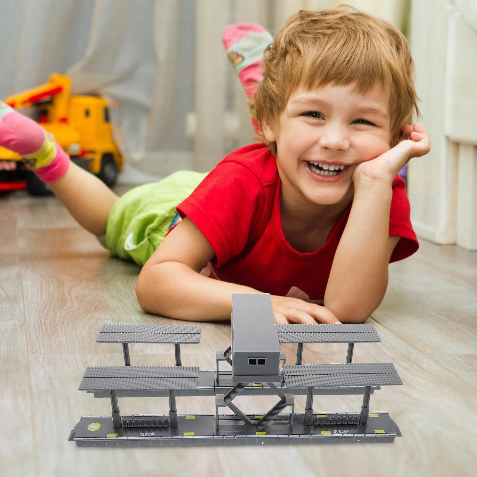 Plastic Diorama Train Set with Footbridge DIY Railway Scenery Model Kit for Children Lifelike Sand Table Assembly Toy
Plastic Diorama Train Set with Footbridge DIY Railway Scenery Model Kit for Children Lifelike Sand Table Assembly Toy